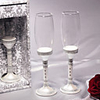 Elegant Toasting Flutes in Gift Box