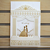 Elegant Trifolded Wedding Invitation - Set Of 50