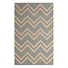 Elegant Wool Tufted Area Rug With Broken Lines Pattern 5