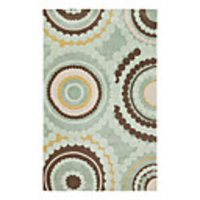 Elegant Wool Tufted Area Rug With Coreopsis Pattern 5