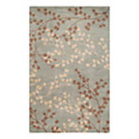 Elegant Wool Tufted Area Rug With Orchards Pattern 5