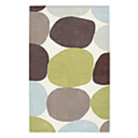 Elegant Wool Tufted Area Rug With Stone Pattern 5
