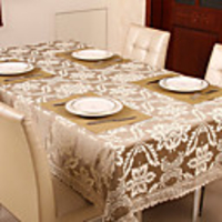 Europa Style Floral Polyester Table Cloth