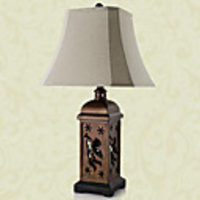 European Style Carved Hollowed-Out Table Lamp