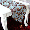 European Style Chenille Poly/Cotton Table Runner