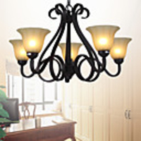 European Style Classic 5 Up Light Chandelier In Flower Bud Shape