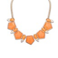 European Style (Geometry) Alloy Resin Party Statement Necklace (More Color) (1 pc)