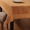 European Style Golden Floral Pattern Polyester Table Cloth