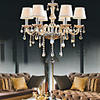 European Style Luxury 6 Light Chandelier With K9 Crystal