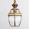 European-Style Retro 1 Light Pendant with Transparent Glass Shade