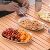 European-style Retro Fruit Plate Tinplate Small Tray Fruit Plate Metal Snack Plate Boat-shaped Snack Plate Lightinthebox