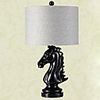 European-Style Retro Hand-Carved Table Lamp In Horse