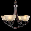 European Style Traditional 3 Light Chandelier In Beige Shade