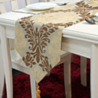 European Style Velour Cut Table Runners