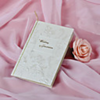 European Style Wedding Invitation With Flower - Set of 50