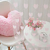 Falling In The Love Pink Curtain Line - Random Colors (39"W × 79"L)