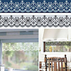 Fancy Modern Abstract Four Leaf Clovers Window Stickers