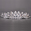 Fancy Oval Rhinestone and Alloy Tiara Headpiece