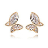 Fashion Butterfly 18K Gold Plated CZ Cubic Zirconia Earring(More Colors)