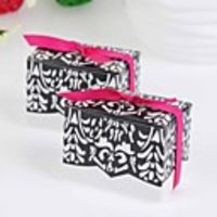 Floral Design Favor Box With Pibbon (Set of 12)