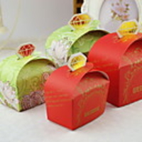 Floral Wedding Candy Box(More Colors)-Set of 12