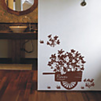Flower Carriage Wall Stickers