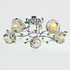 Flush Mount, 5 Light,  Creative Iron Glass Plating