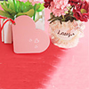 Fold Heart Shaped Favor Tag - Set of 12 (Ribbon Not Included)