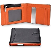 Fold RFID Blocking WalletMens Slim Wallet With Money Clip RFID Blocking Bifold Minimalist Credit Card Holder For Men