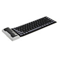 Foldable Waterproof Bluetooth Keyboard(Black)