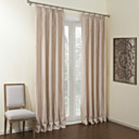 Gentle Wavy Lines Lined Blackout Curtain Panel
