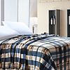 Gentleman Checked Pattern Polyester Flannel Blanket
