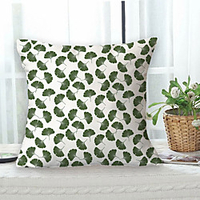 Gingko Double Side Cushion Cover 1PC Soft Decorative Square Throw Pillow Cover Cushion Case Pillowcase for Sofa Bedroom Livingroom Outdoor Superior Quality Machine Washable Outdoor Cushion for Sofa Couch Bed Chair Lightinthebox