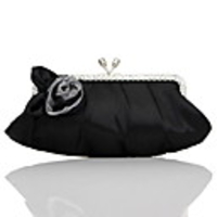 Gorgeous Satin With Austrian Rhinestone Party Clutches More Colors Available