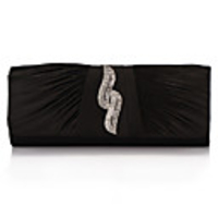 Gorgeous Satin with Crystal Evening Handbag/Clutches(More Colors)