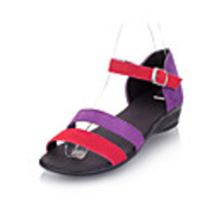Gorgeous Suede Low Heel Sandals With Buckle Party / Evening Shoes (More Colors)