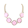 Graceful Geometric Design Alloy with Resin Necklace(More Colors)