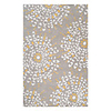 Graceful Wool Tufted Area Rug With Big Flowers Pattern 5