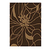 Graceful Wool Tufted Area Rug With Lotus Pattern 5