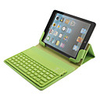 Green PU Folio Case with Bluetooth 3.0 Keyboard,  Stand and Charging Cable for iPad mini (70cm)