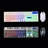 GTX300 104 Keys Punk Circular KeyCap Backlit Gaming Keyboard and Mouse Combo Lightinthebox
