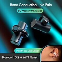 H01 Bone Conduction Headphone Bluetooth 5.2 Ergonomic Design Stereo Built-in Mic for Apple Samsung Huawei Xiaomi MI Fitness Running Everyday Use Mobile Phone Lightinthebox