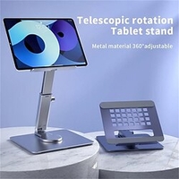 H06 Adjustable Laptop Stand Aluminium Alloy Support Desk Tablet Stand 360 Rotatable Foldable Stand Holder For iPad Macbook Lightinthebox