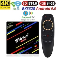 H96 Max PLUS Android 9.0 TV Box Rockchip RK3328 4K Smart TV Box 2.45G Wifi BT4.0 4GB 64GB Media Player Media Player Set Top Box Lightinthebox