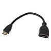 HDMI AF/miniHDMI M V1.3 Cable for Smart LED HDTV,  APPLE TV,  Blu-Ray DVD,  XBOX 360 and More (0.15m,  Black)