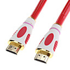 HDMI M/M V1.3 Cable for Smart LED HDTV,  APPLE TV,  Blu-Ray DVD,  XBOX 360 and More (1.5 m,  Transparent Red)