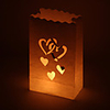 Heart Cut-out Paper Luminary (Set of 4)