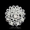 hollow diamond-encrusted peach heart love brooches Lightinthebox