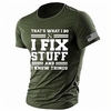 I Fix Stuff National Flag White Red Army Green T shirt Tee Men