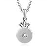 interchangeable snap jewelry crown scroll stainless steel necklace 20 3t holds 18-20mm snaps my prime gifts Lightinthebox